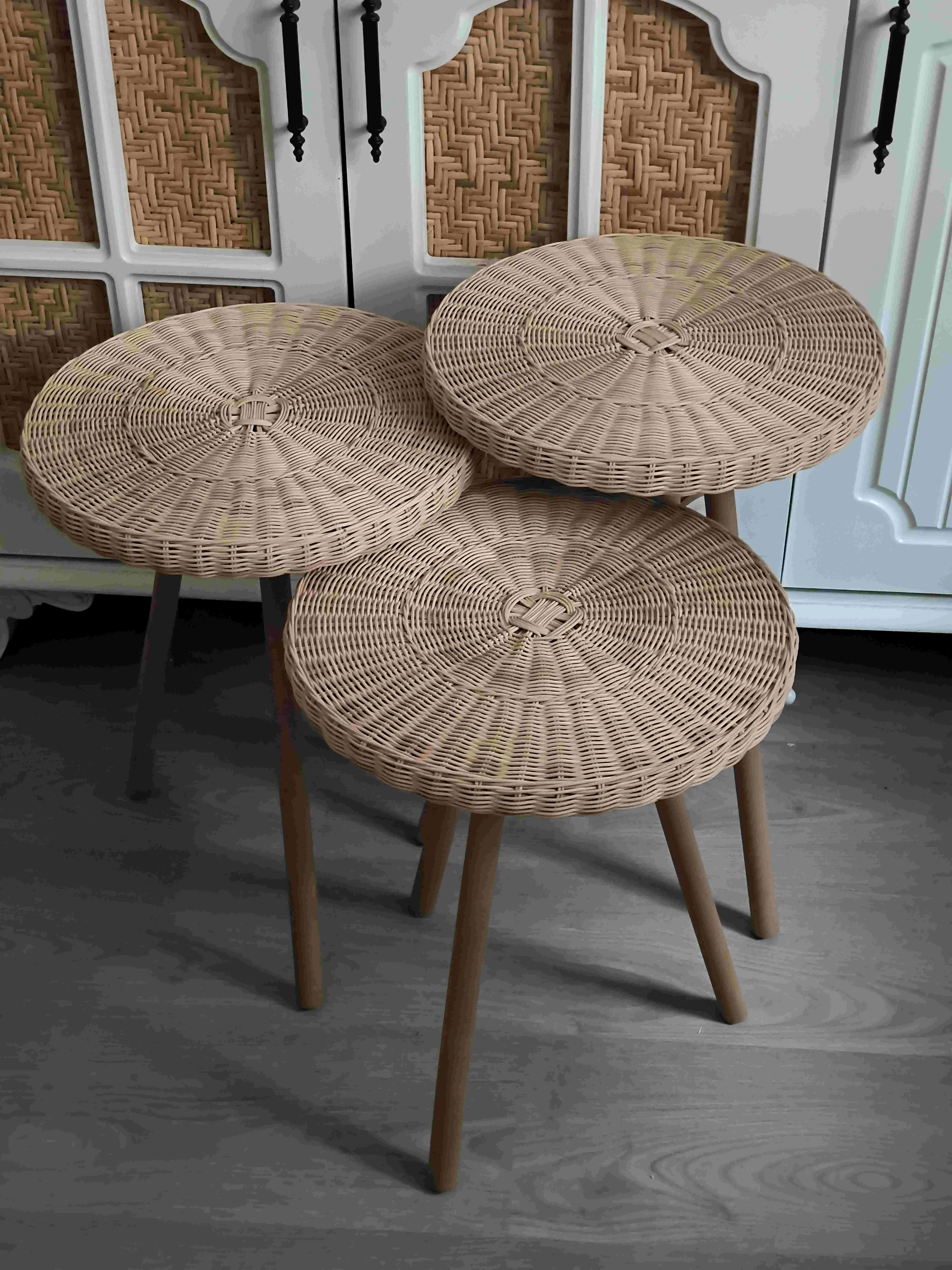 Rattan Zigon sehpa seti